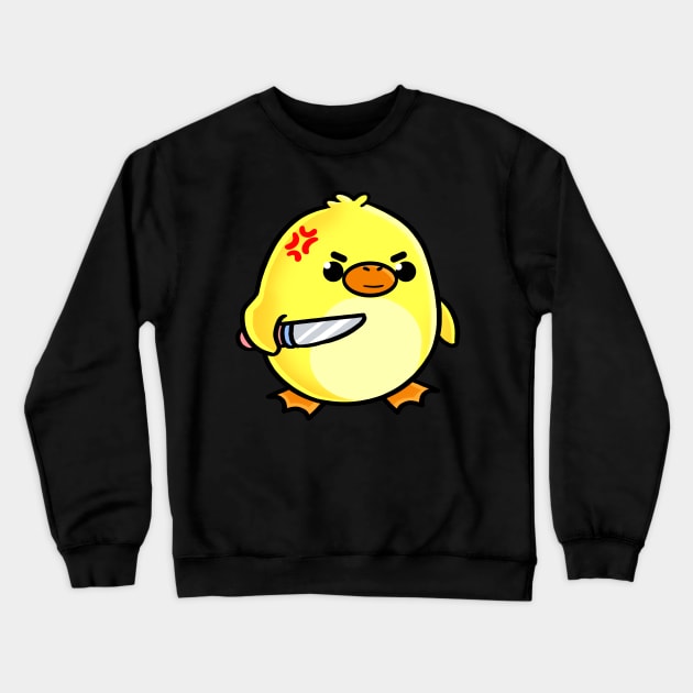 cute and deadly chick Crewneck Sweatshirt by fridaemundae